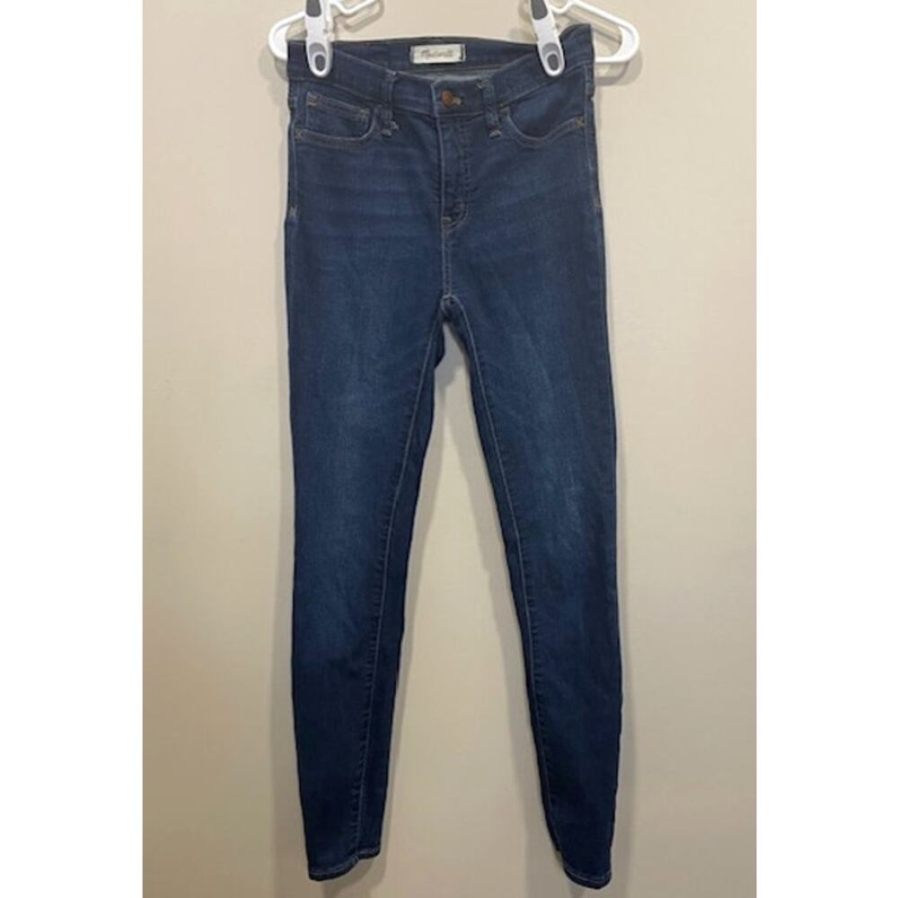 Madewell Women’s 9" Mid-Rise Skinny Jeans Size 26 Dark Wash